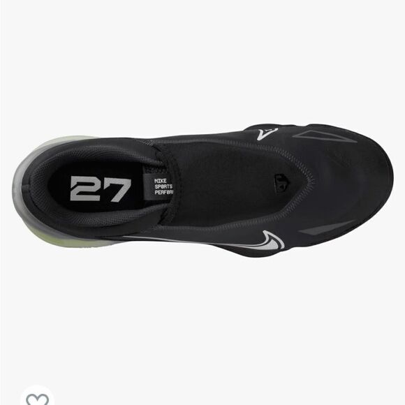 Nike Force Zoom Trout 8 Pro Metal Baseball Cleats Black Men's NWOB - Picture 4 of 7